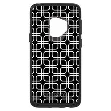 DistinctInk™ OtterBox Symmetry Series Case for Apple iPhone / Samsung Galaxy / Google Pixel - Black White Square Pattern Geometric