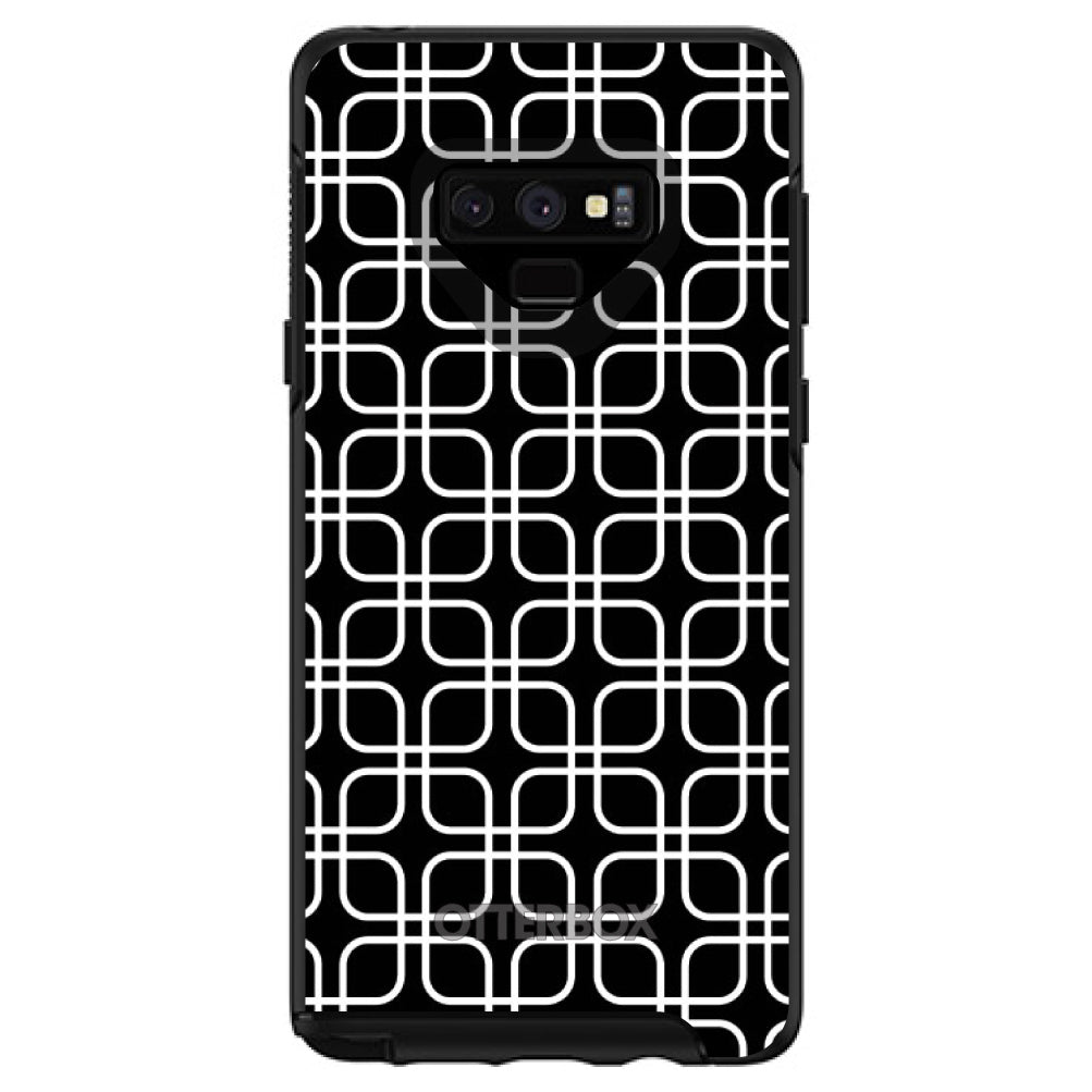 Black White Square Pattern Geometric OtterBox Symmetry Case for iPhone & Galaxy, view 13