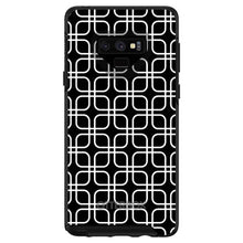DistinctInk™ OtterBox Symmetry Series Case for Apple iPhone / Samsung Galaxy / Google Pixel - Black White Square Pattern Geometric