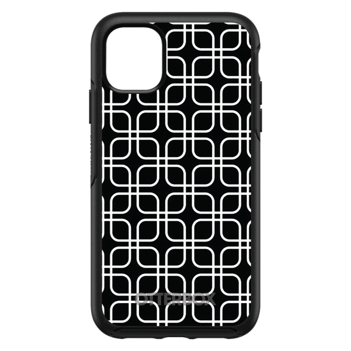 Black White Square Pattern Geometric OtterBox Symmetry Case for iPhone & Galaxy