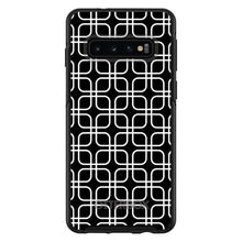 DistinctInk™ OtterBox Symmetry Series Case for Apple iPhone / Samsung Galaxy / Google Pixel - Black White Square Pattern Geometric