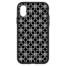 DistinctInk™ OtterBox Symmetry Series Case for Apple iPhone / Samsung Galaxy / Google Pixel - Black White Square Pattern Geometric