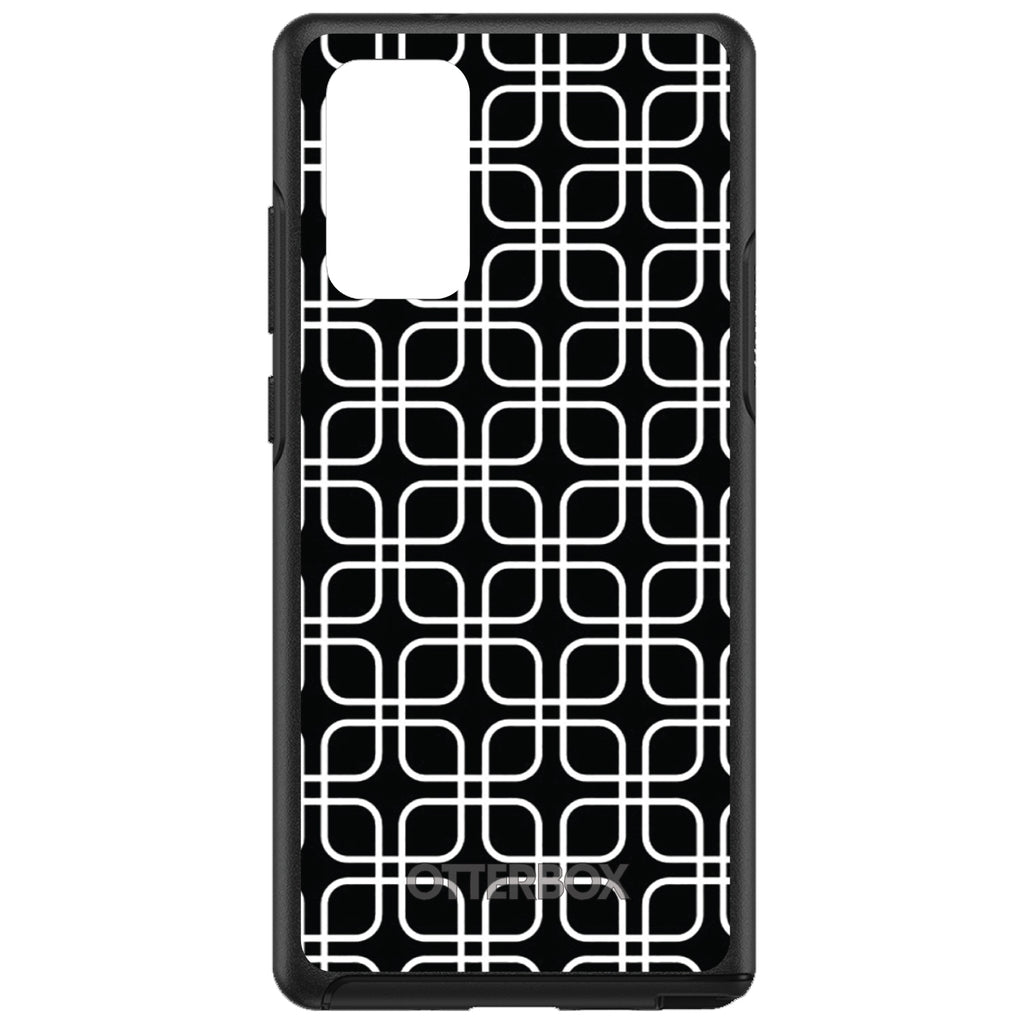 Black White Square Pattern Geometric OtterBox Symmetry Case for iPhone & Galaxy, view 10