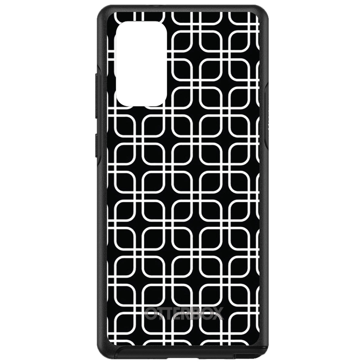 Black White Square Pattern Geometric OtterBox Symmetry Case for iPhone & Galaxy, view 10