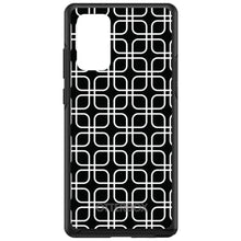 DistinctInk™ OtterBox Symmetry Series Case for Apple iPhone / Samsung Galaxy / Google Pixel - Black White Square Pattern Geometric