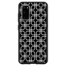 DistinctInk™ OtterBox Symmetry Series Case for Apple iPhone / Samsung Galaxy / Google Pixel - Black White Square Pattern Geometric