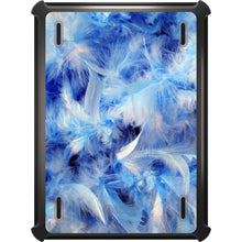 DistinctInk™ OtterBox Defender Series Case for Apple iPad / iPad Pro / iPad Air / iPad Mini - Blue Feathers