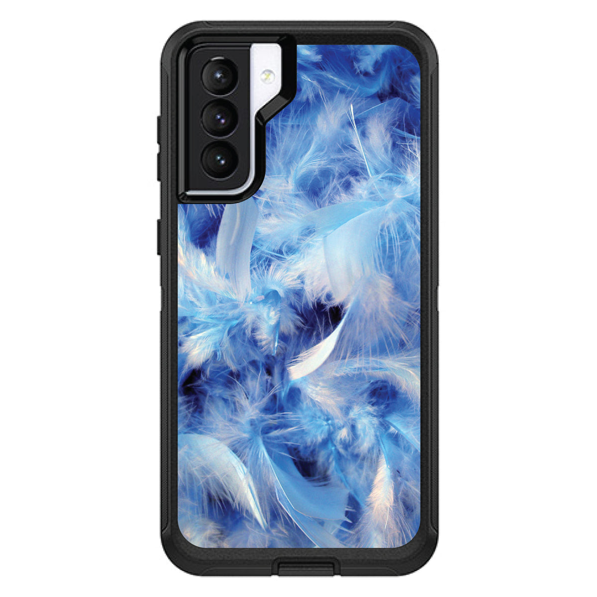Blue Feathers OtterBox Defender Case for iPhone & Galaxy, view 6