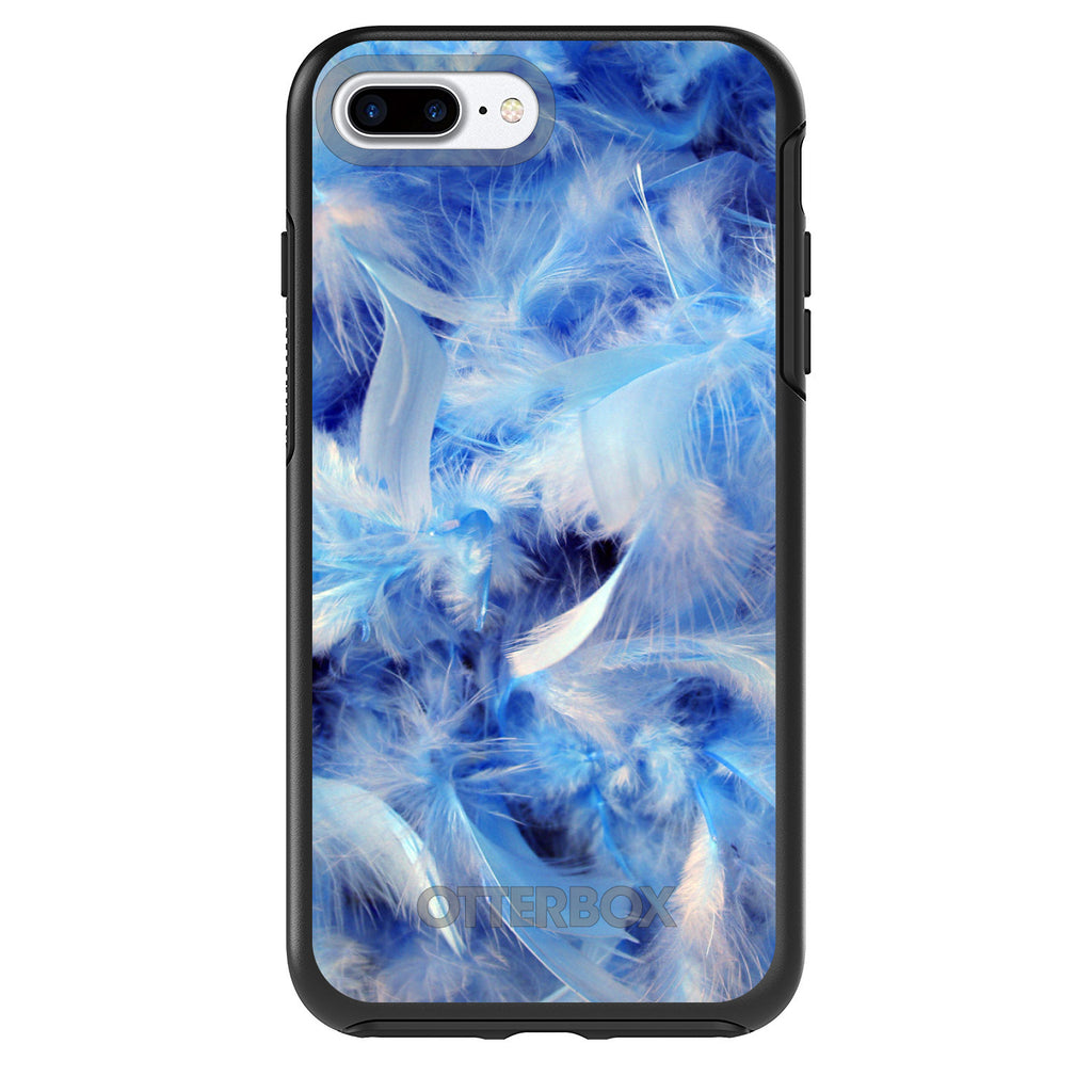 Blue Feathers OtterBox Symmetry Case for iPhone & Galaxy, view 2