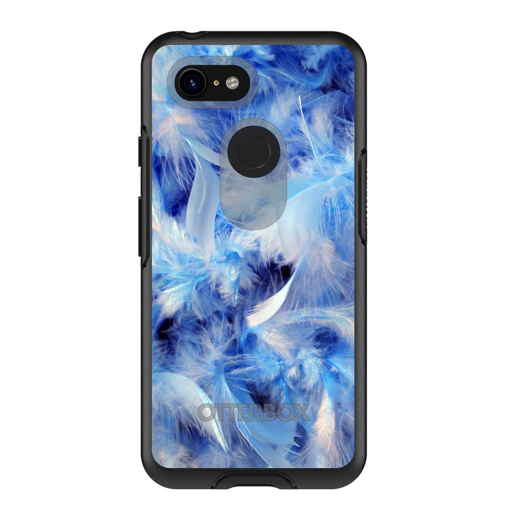 Blue Feathers OtterBox Symmetry Case for iPhone & Galaxy, view 15