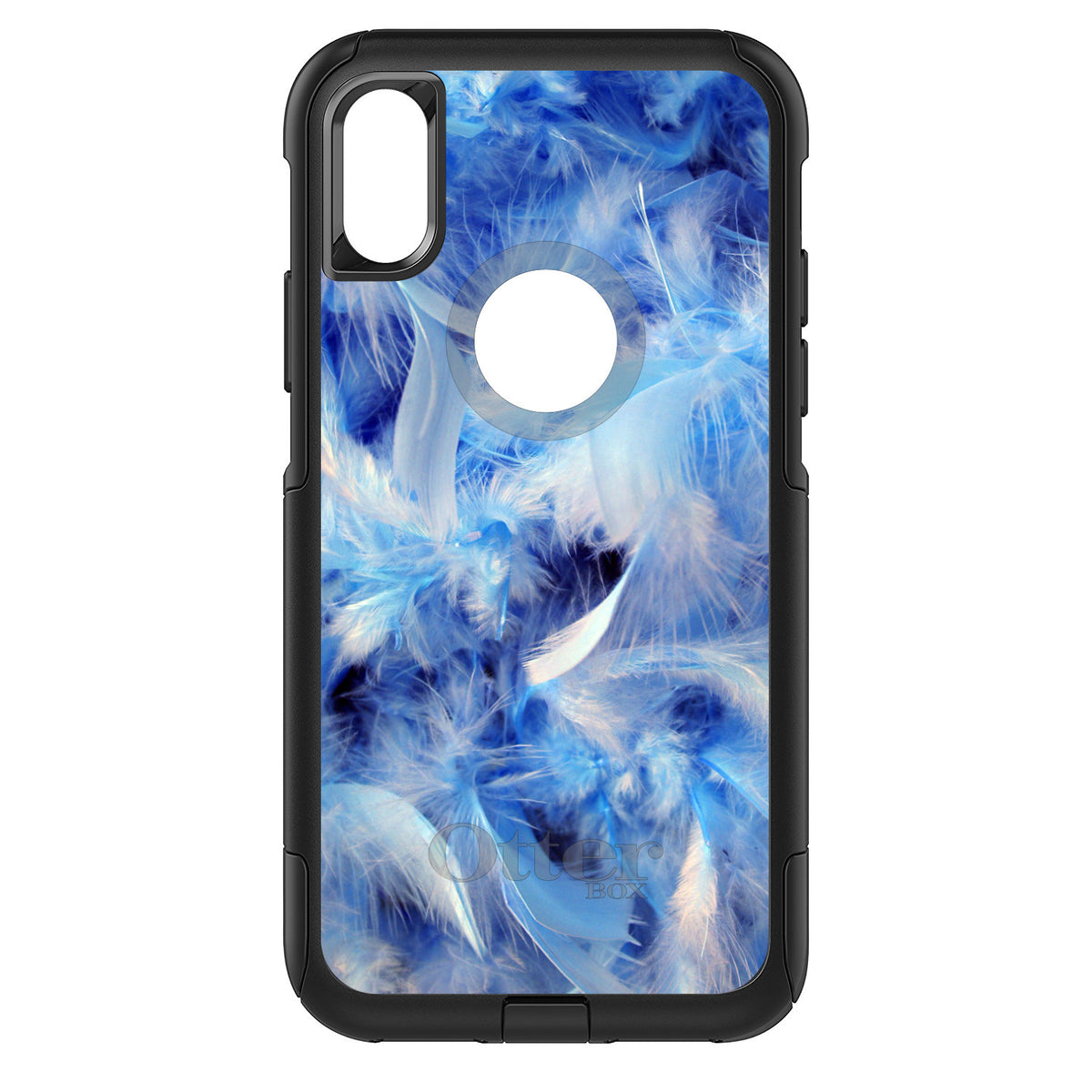 Blue Feathers OtterBox Commuter Case for iPhone & Galaxy, view 3