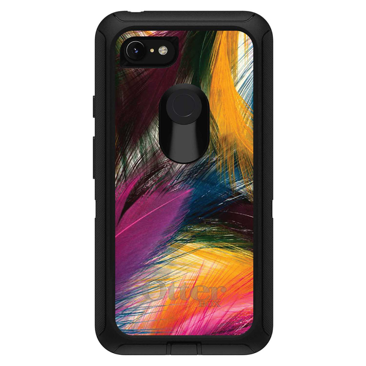 Multi Color Feathers OtterBox Defender Case for iPhone & Galaxy, view 18