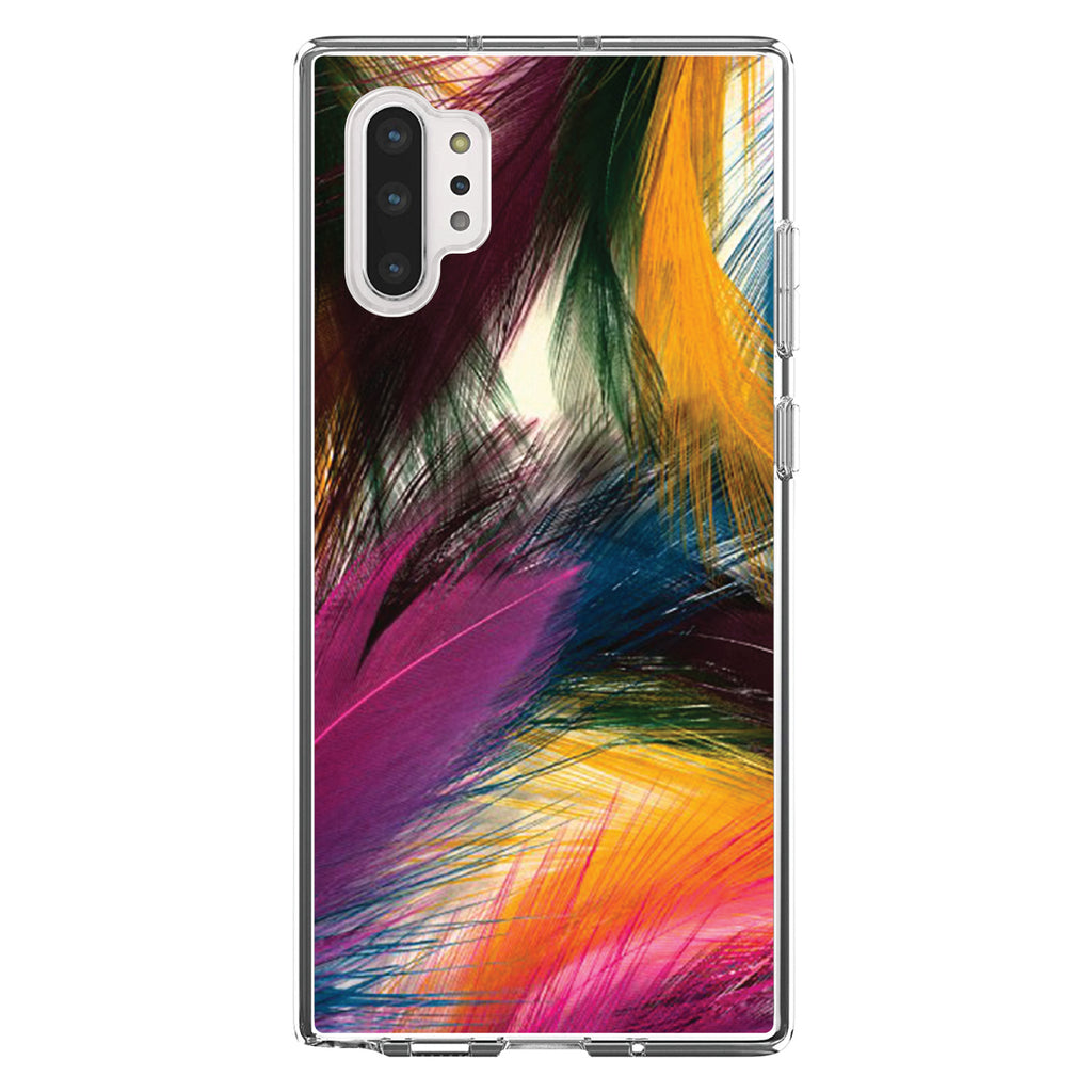 Multi Color Feathers Clear Shockproof iPhone Case, view 10