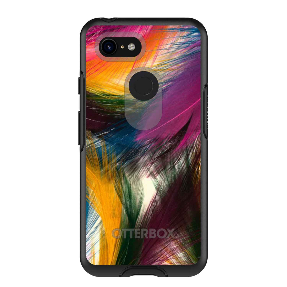 Multi Color Feathers OtterBox Symmetry Case for iPhone & Galaxy, view 15