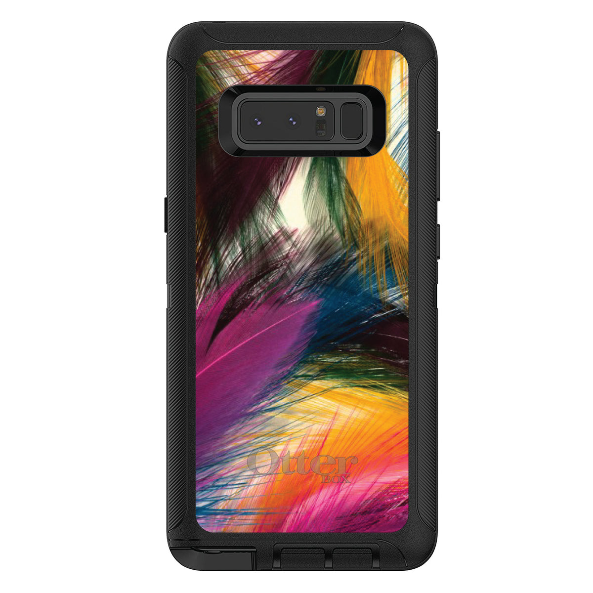 Multi Color Feathers OtterBox Defender Case for iPhone & Galaxy, view 17