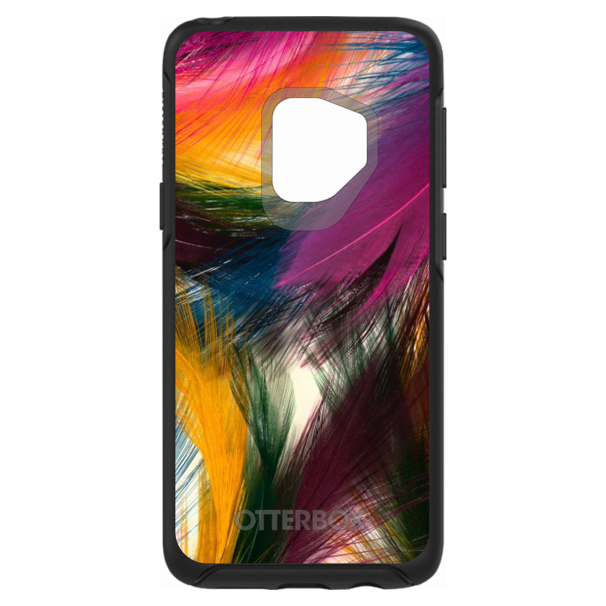 Multi Color Feathers OtterBox Symmetry Case for iPhone & Galaxy, view 8