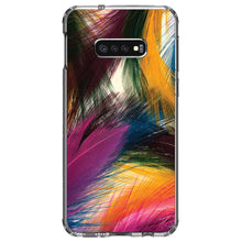 DistinctInk® Clear Shockproof Hybrid Case for Apple iPhone / Samsung Galaxy / Google Pixel - Multi Color Feathers