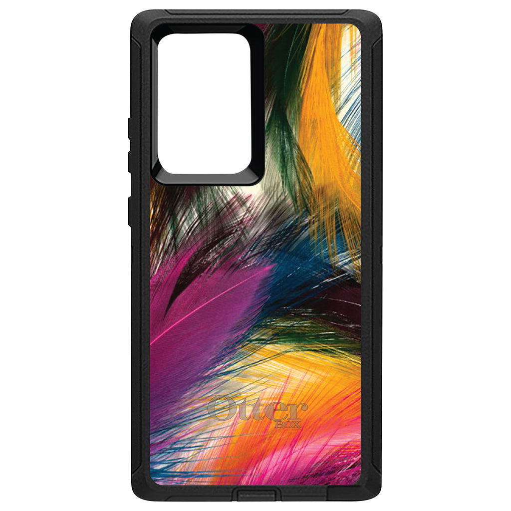 Multi Color Feathers OtterBox Defender Case for iPhone & Galaxy, view 13