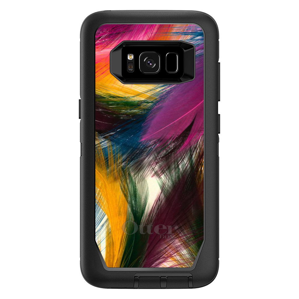 Multi Color Feathers OtterBox Defender Case for iPhone & Galaxy, view 12
