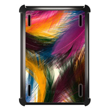 DistinctInk™ OtterBox Defender Series Case for Apple iPad / iPad Pro / iPad Air / iPad Mini - Multi Color Feathers