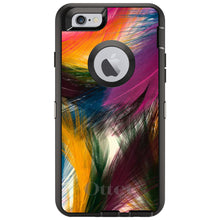 DistinctInk™ OtterBox Defender Series Case for Apple iPhone / Samsung Galaxy / Google Pixel - Multi Color Feathers