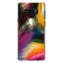 DistinctInk® Clear Shockproof Hybrid Case for Apple iPhone / Samsung Galaxy / Google Pixel - Multi Color Feathers