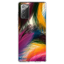 DistinctInk® Clear Shockproof Hybrid Case for Apple iPhone / Samsung Galaxy / Google Pixel - Multi Color Feathers