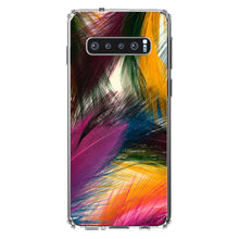 DistinctInk® Clear Shockproof Hybrid Case for Apple iPhone / Samsung Galaxy / Google Pixel - Multi Color Feathers