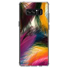 DistinctInk® Clear Shockproof Hybrid Case for Apple iPhone / Samsung Galaxy / Google Pixel - Multi Color Feathers