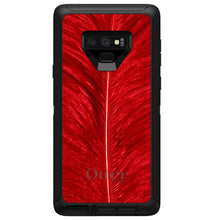DistinctInk™ OtterBox Defender Series Case for Apple iPhone / Samsung Galaxy / Google Pixel - Red Feather Texture