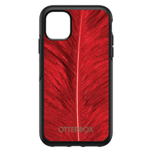 DistinctInk™ OtterBox Symmetry Series Case for Apple iPhone / Samsung Galaxy / Google Pixel - Red Feather Texture