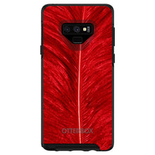 DistinctInk™ OtterBox Symmetry Series Case for Apple iPhone / Samsung Galaxy / Google Pixel - Red Feather Texture