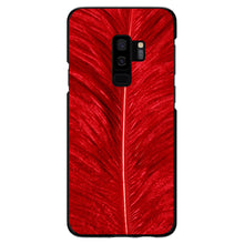 DistinctInk® Hard Plastic Snap-On Case for Apple iPhone or Samsung Galaxy - Red Feather Texture