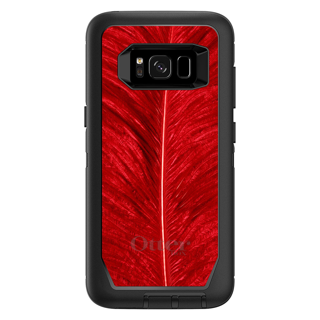 Red Feather Texture OtterBox Defender Case for iPhone & Galaxy, view 12