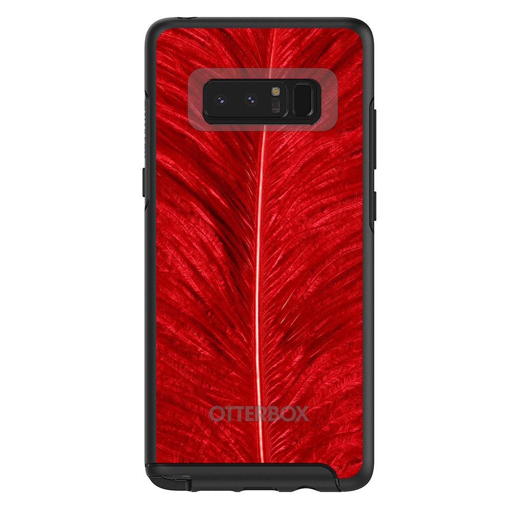 Red Feather Texture OtterBox Symmetry Case for iPhone & Galaxy, view 14