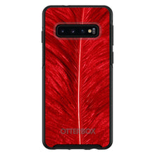 DistinctInk™ OtterBox Symmetry Series Case for Apple iPhone / Samsung Galaxy / Google Pixel - Red Feather Texture