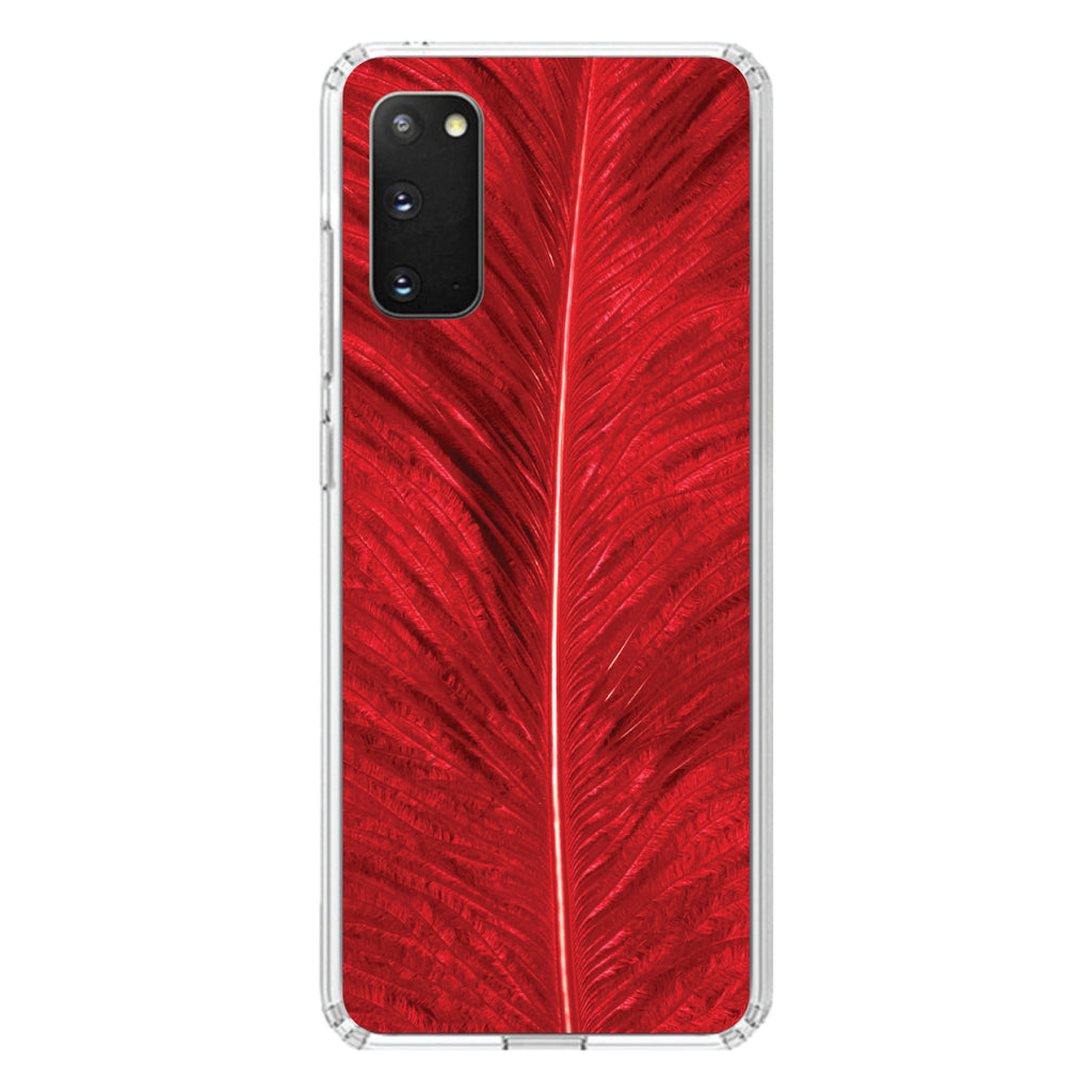Red Feather Texture Clear Shockproof iPhone Case, view 15