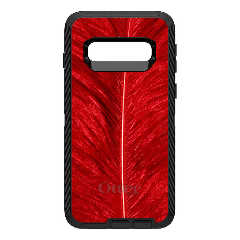 Red Feather Texture OtterBox Defender Case for iPhone & Galaxy, view 9