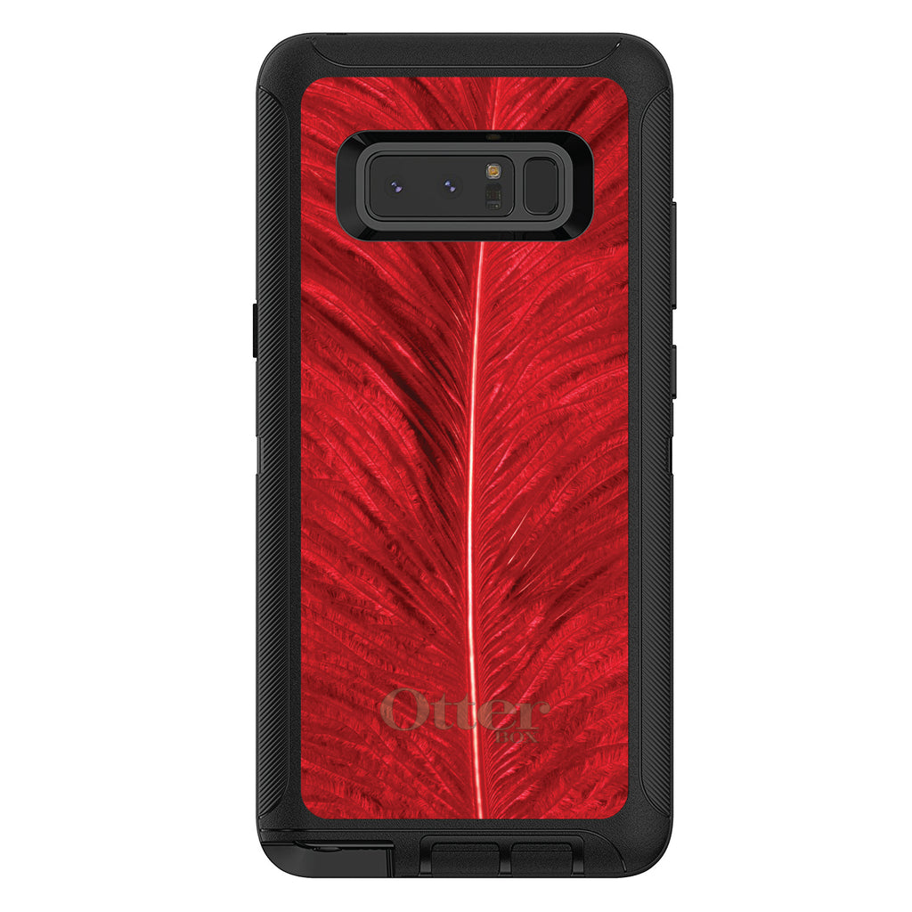 Red Feather Texture OtterBox Defender Case for iPhone & Galaxy, view 17