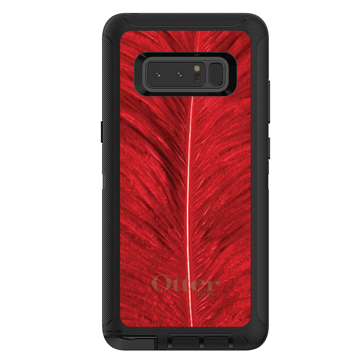 Red Feather Texture OtterBox Defender Case for iPhone & Galaxy, view 17