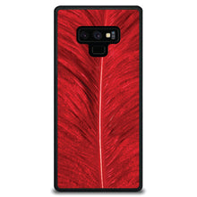 DistinctInk® Hard Plastic Snap-On Case for Apple iPhone or Samsung Galaxy - Red Feather Texture