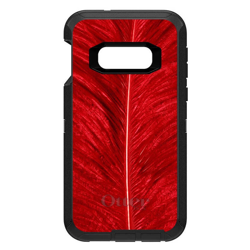 Red Feather Texture OtterBox Defender Case for iPhone & Galaxy, view 10