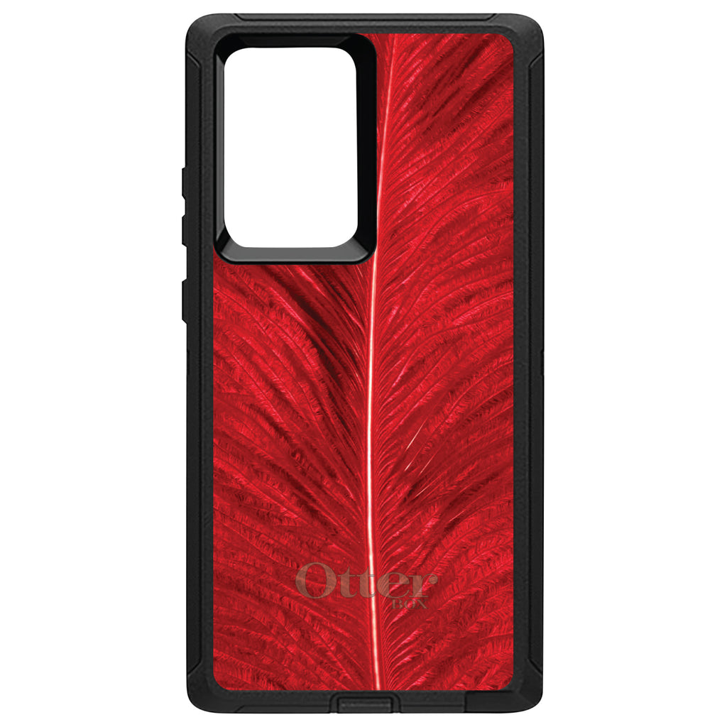 Red Feather Texture OtterBox Defender Case for iPhone & Galaxy, view 13