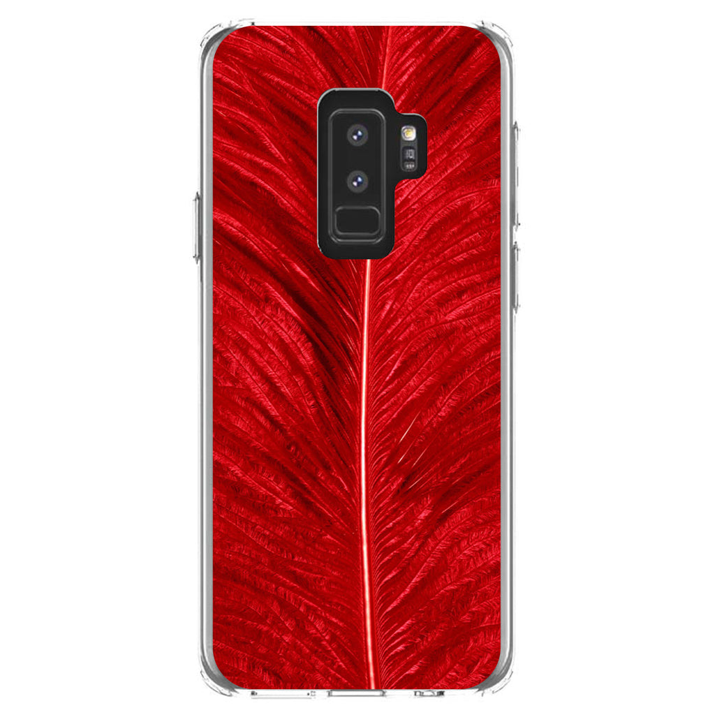 Red Feather Texture Clear Shockproof iPhone Case, view 20