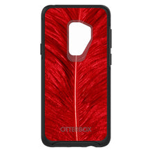 DistinctInk™ OtterBox Symmetry Series Case for Apple iPhone / Samsung Galaxy / Google Pixel - Red Feather Texture