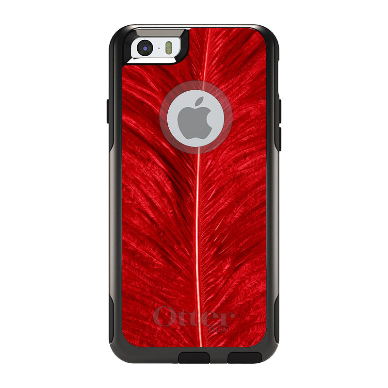 Red Feather Texture OtterBox Commuter Case for iPhone & Galaxy, view 4