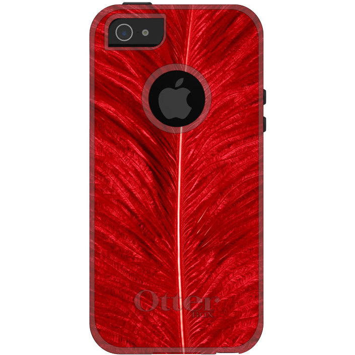 Red Feather Texture OtterBox Commuter Case for iPhone & Galaxy, view 5