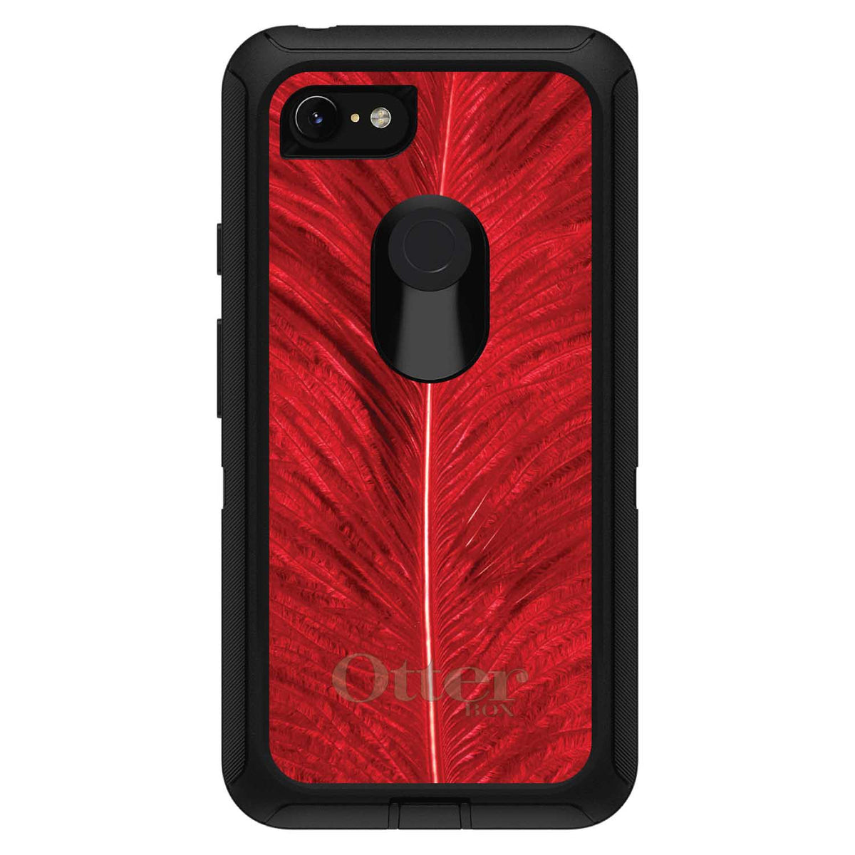 Red Feather Texture OtterBox Defender Case for iPhone & Galaxy, view 18