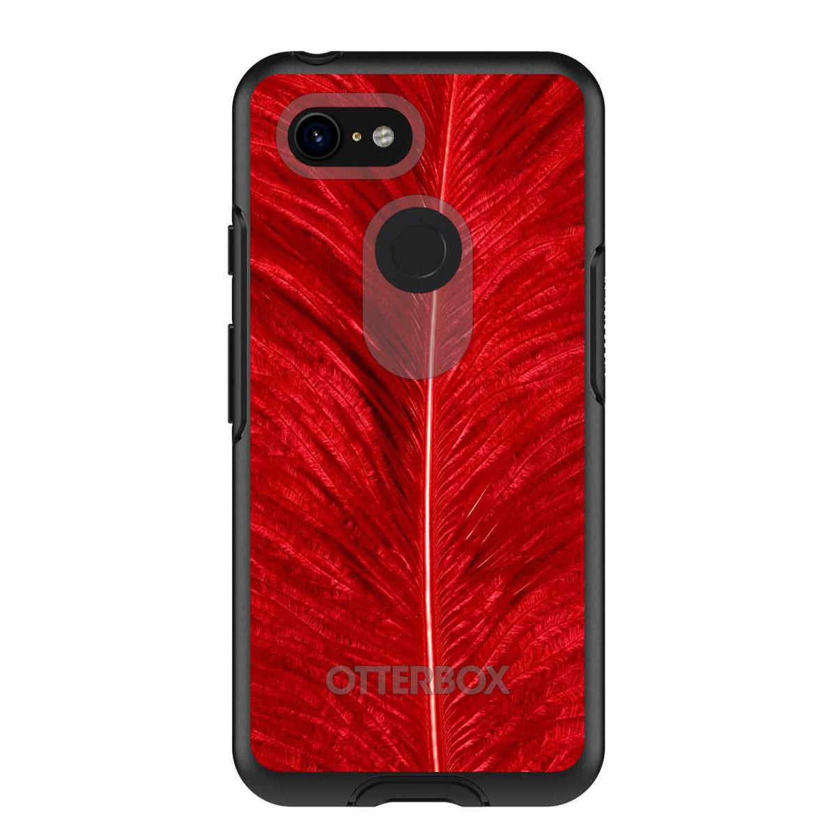 Red Feather Texture OtterBox Symmetry Case for iPhone & Galaxy, view 15