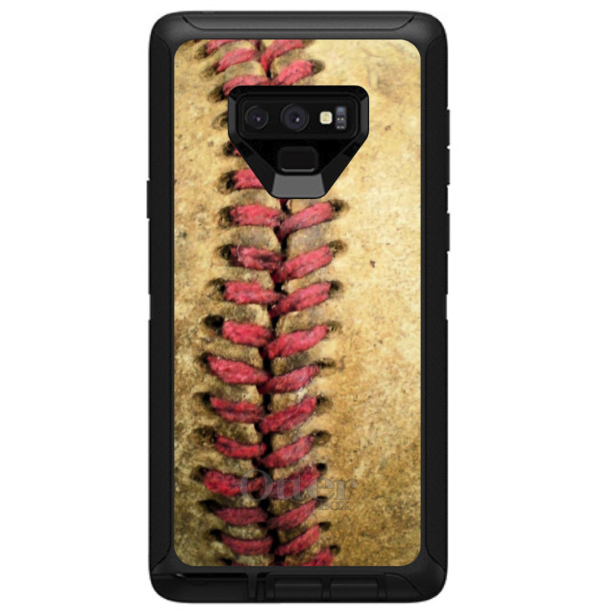 Old Baseball Stitch OtterBox Defender Case for iPhone & Galaxy, view 16